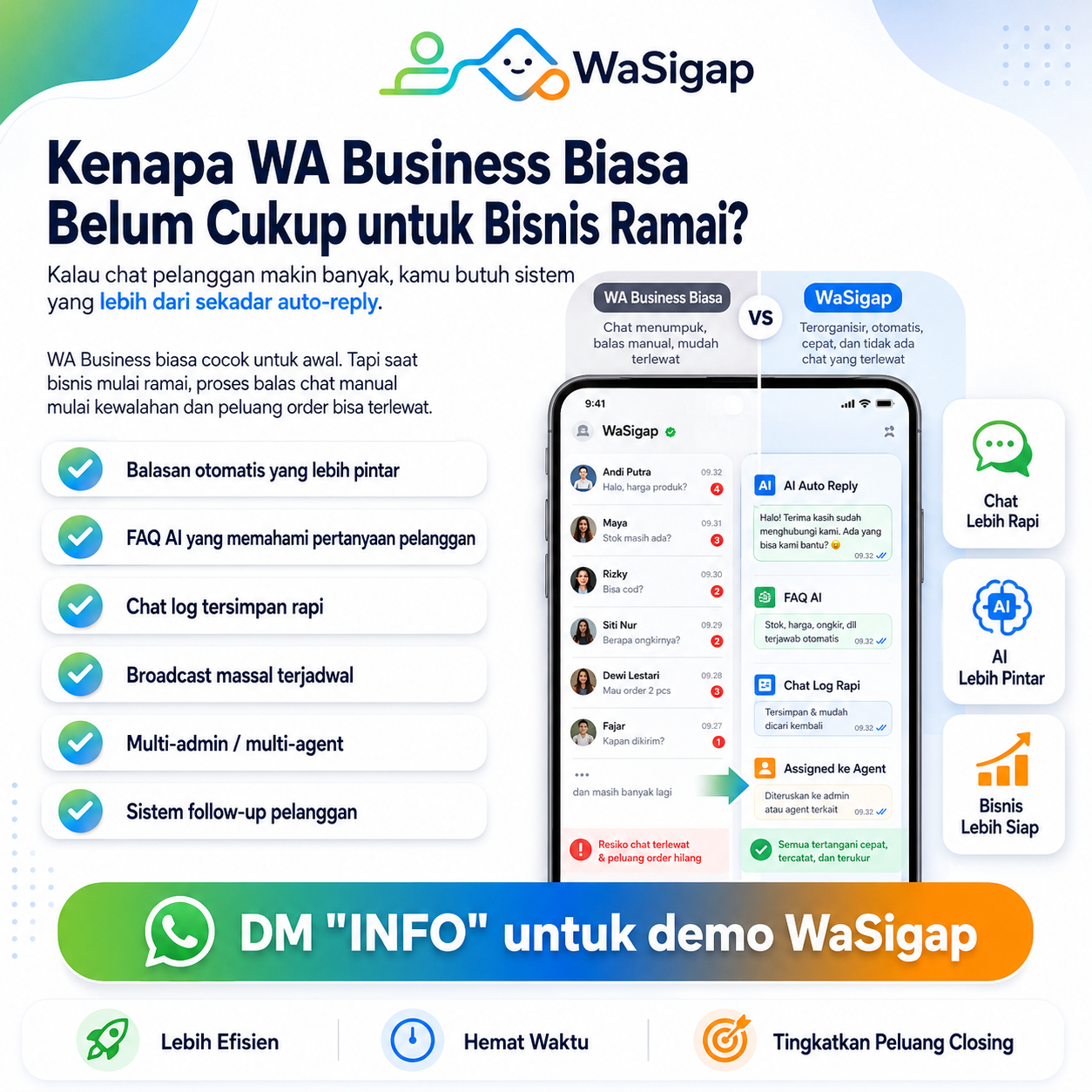 Perbandingan WhatsApp Bot dan WhatsApp Business